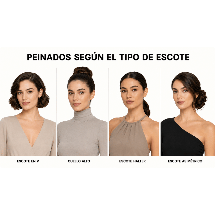 peinados según el tipo de escote
